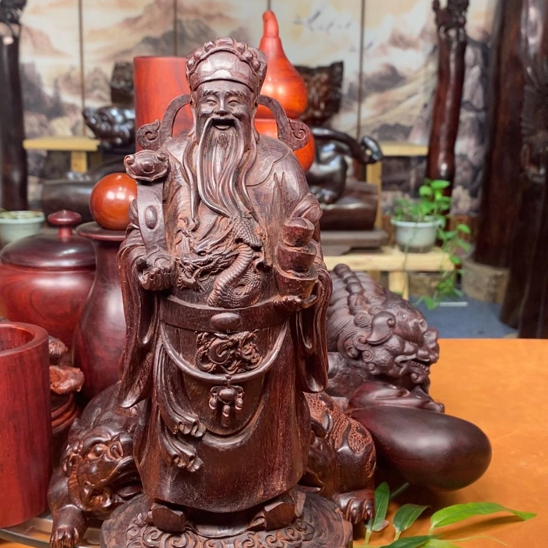 木往****乐紫檀财神爷