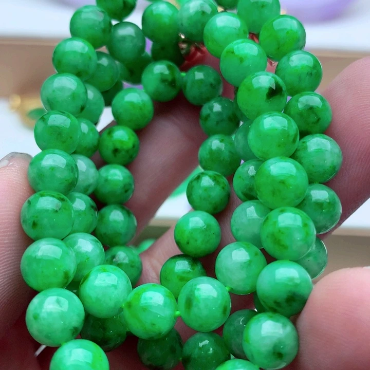 翡翠未镶嵌毛衣链