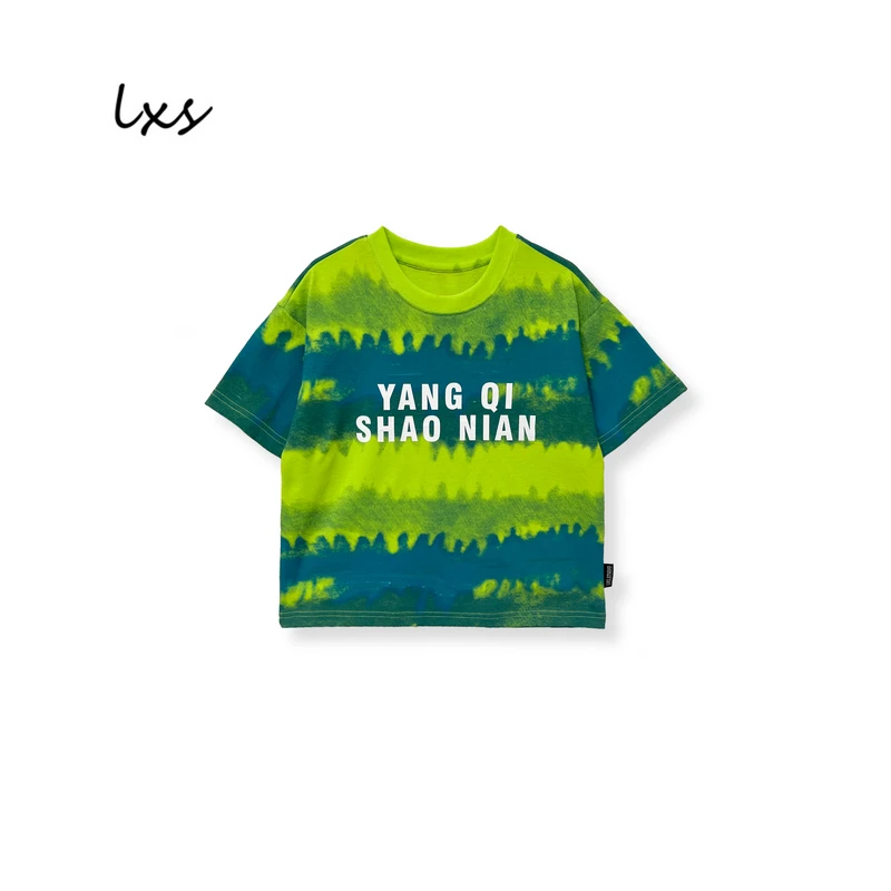 舅舅严选童装夏季男童韩版休闲百搭时尚潮流宽松儿童短袖C88932