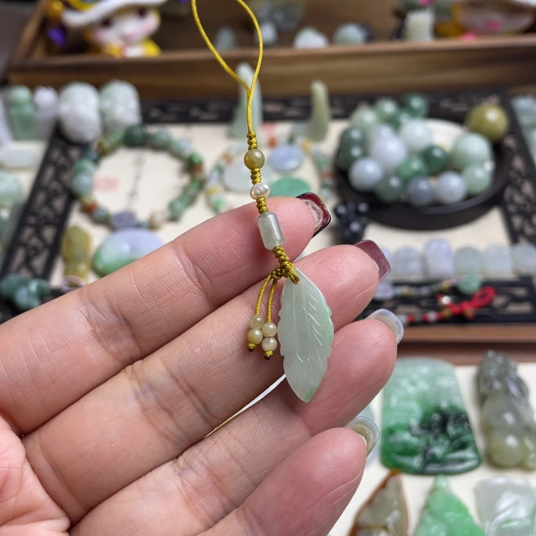 翡翠挂件未镶嵌手机挂件