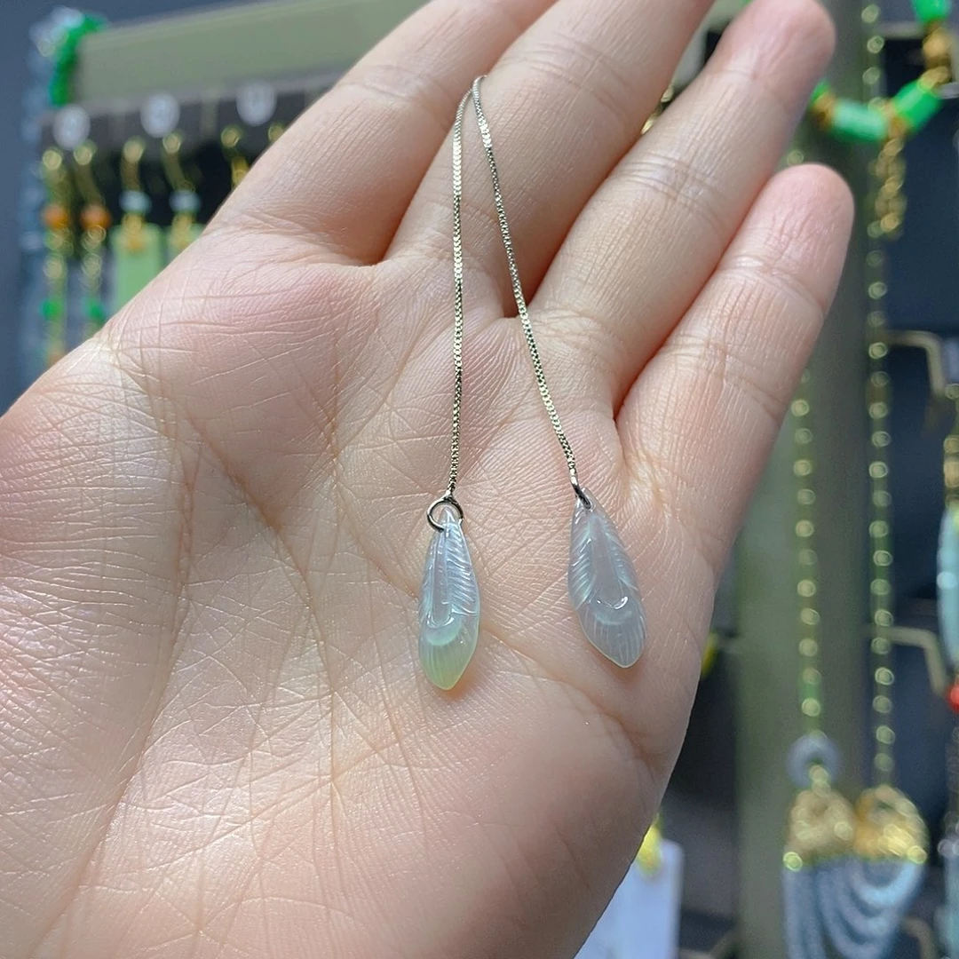 未镶嵌翡翠耳饰翡翠