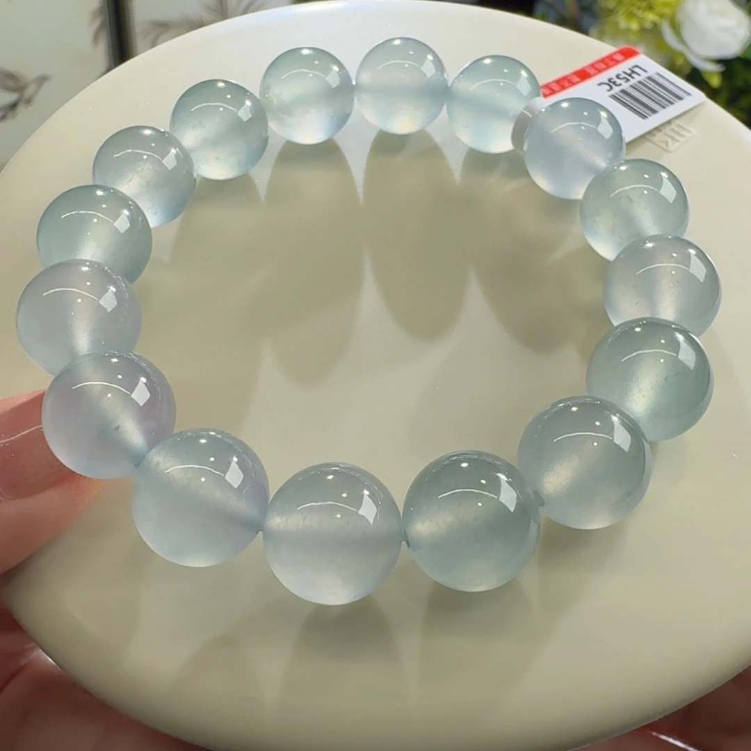 未镶嵌手链翡翠玻璃晴蓝钢手串卡12.4 炸光！毕业！