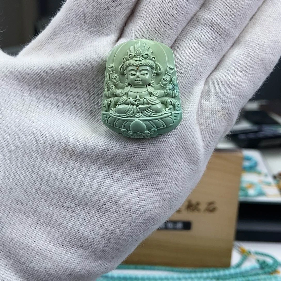 未镶嵌绿松石珠宝奇石