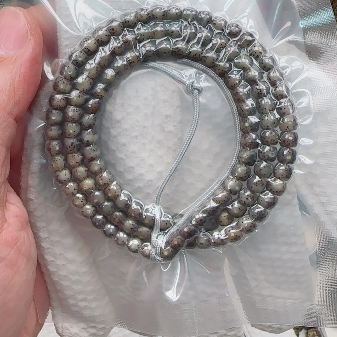 星月菩提手串冰糖玻璃体针尖星108-6*5