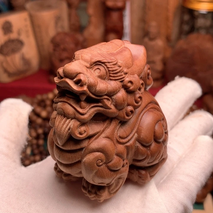 檀香木其他老山檀貔貅奶香微瑕