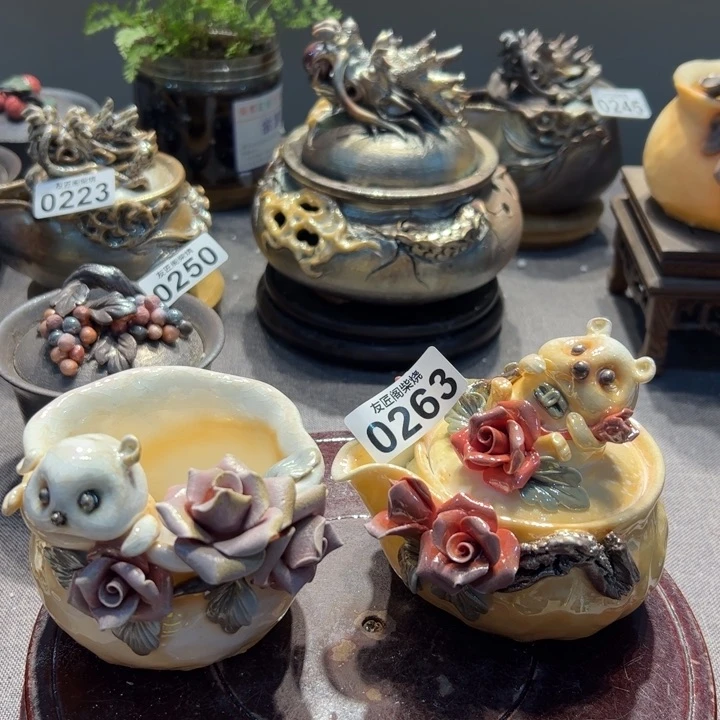 柴烧茶器，纯手工制作