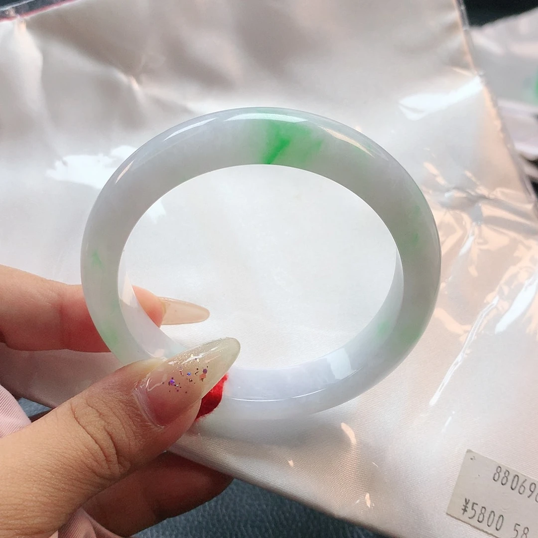未镶嵌手镯翡翠58圈0698