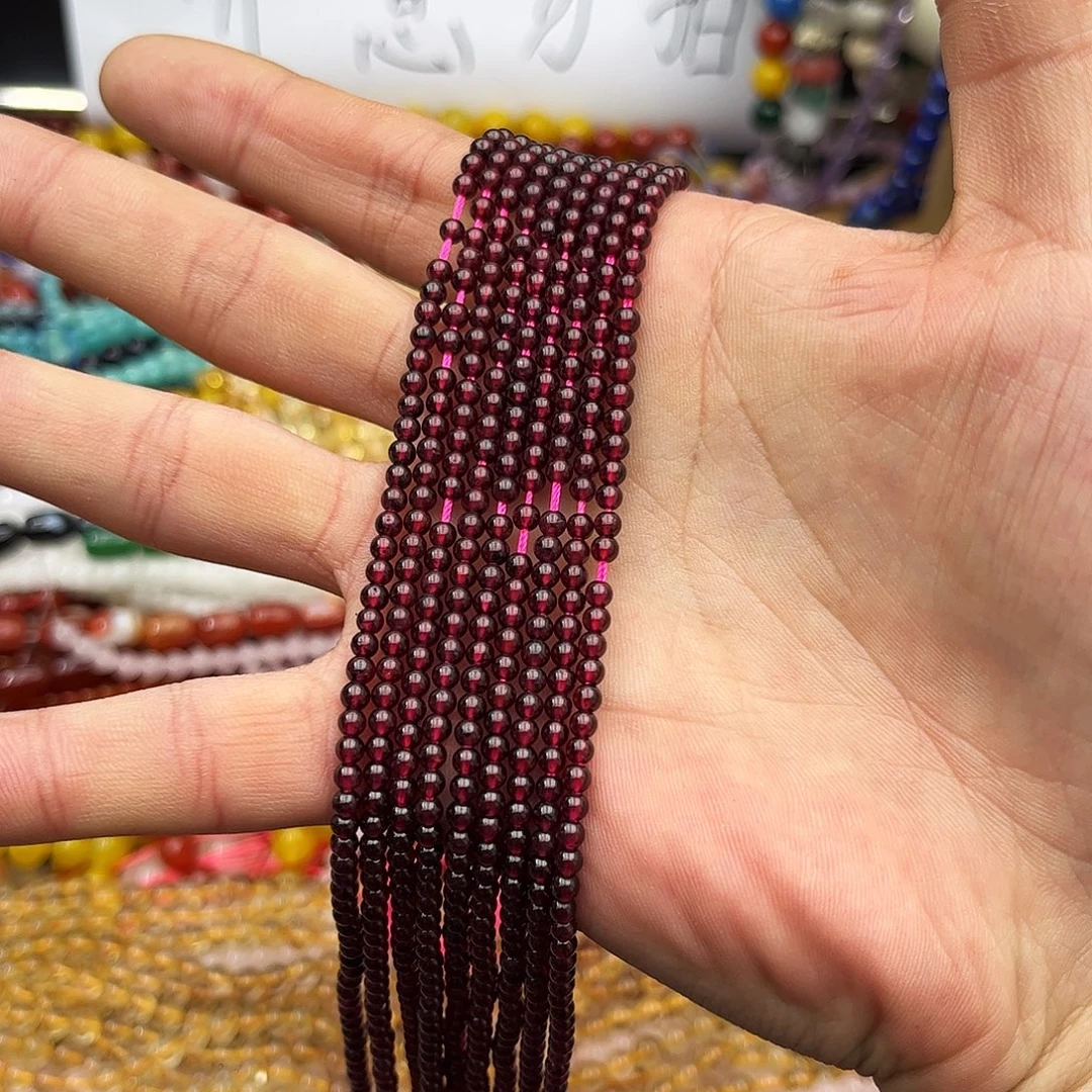 玛瑙/玉髓未镶嵌珠宝半成品k3天然石榴石