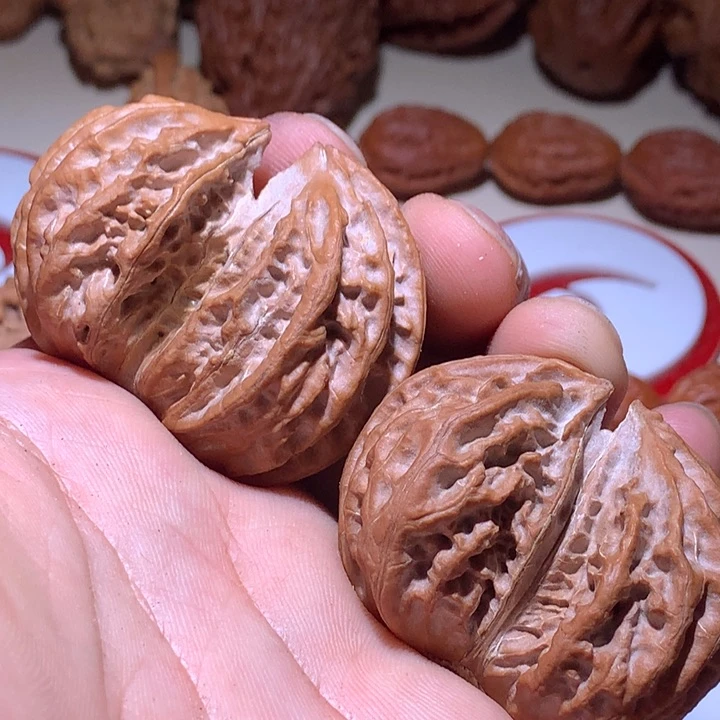 文玩核桃吊坠旭**升天然开口25