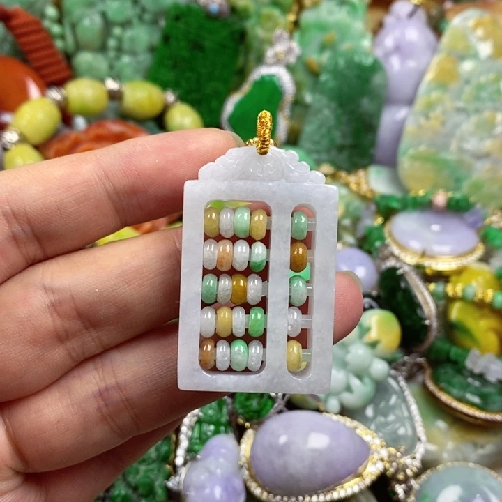 润***舒翡翠未镶嵌吊坠(赠链)