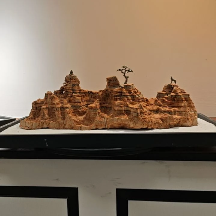 小***粥石材灵璧石滴水莲花楼兰山