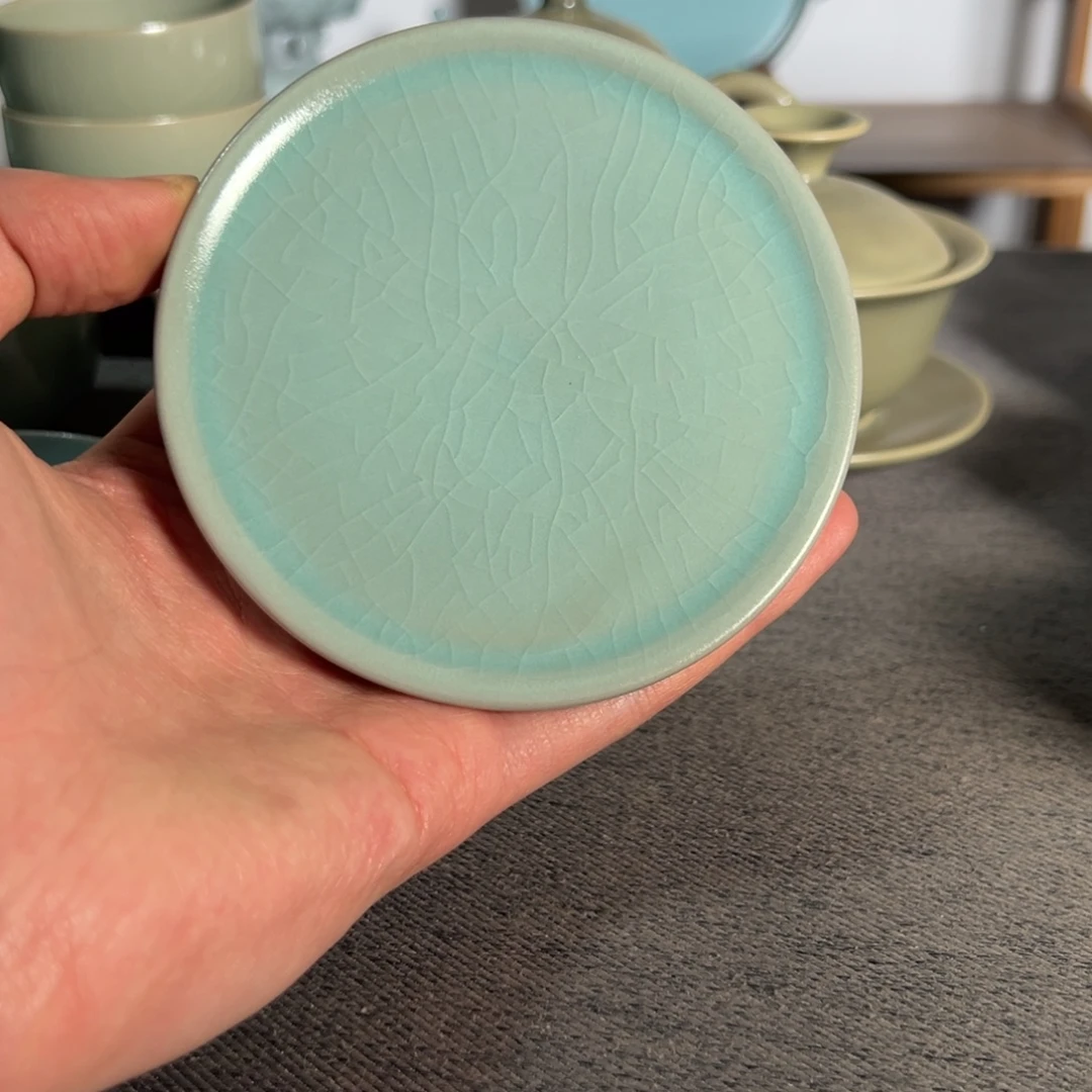 陶摆件清凉寺仿古釉王学良老师天蓝