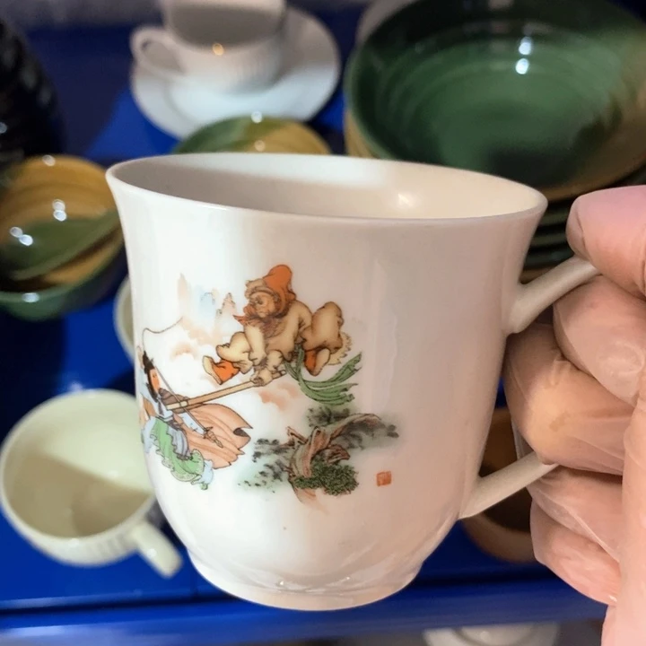 瓷片一厂三打茶杯约200ml