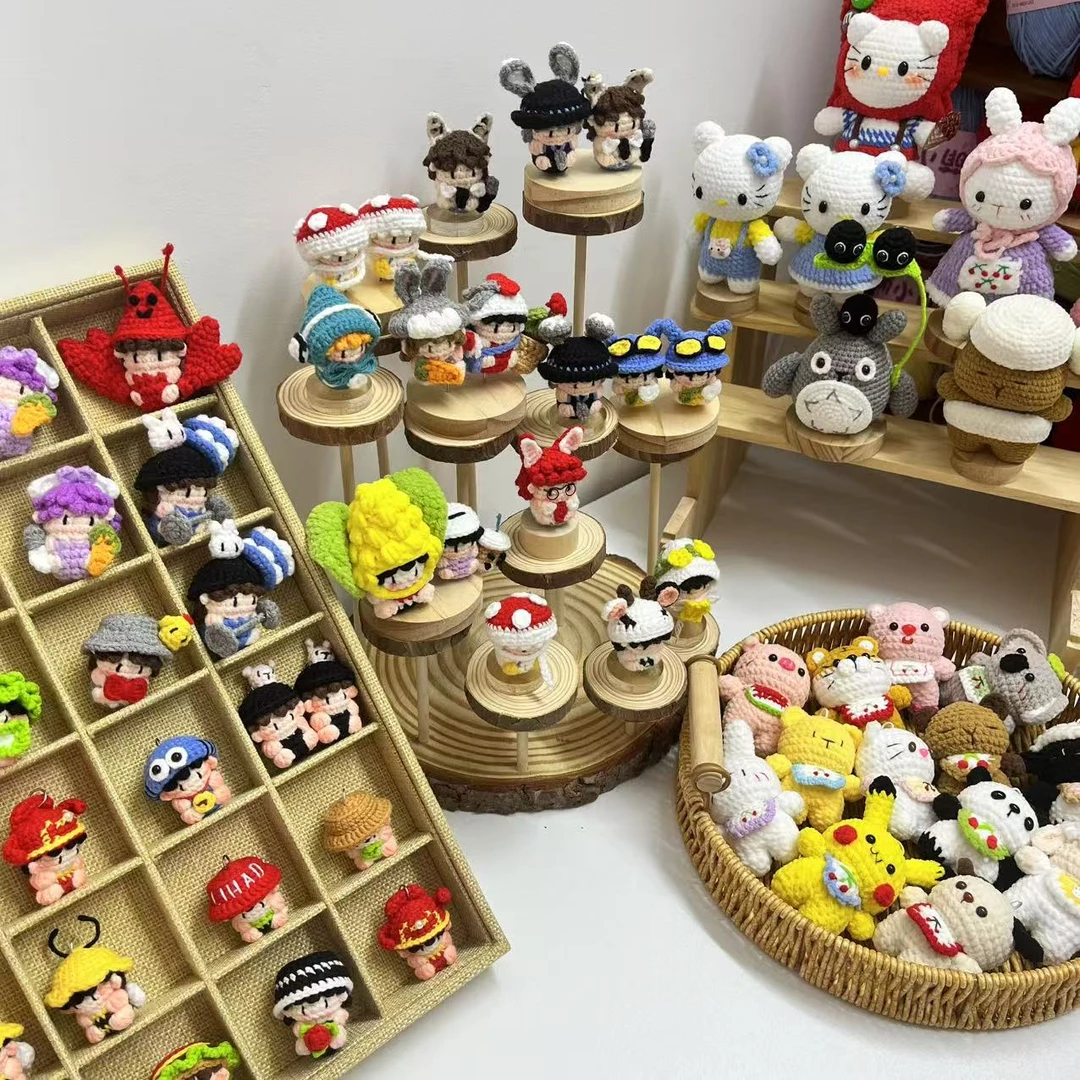 成品手工钩织小物件挂件钥匙扣明星款二次元diy同人二创定制玩偶