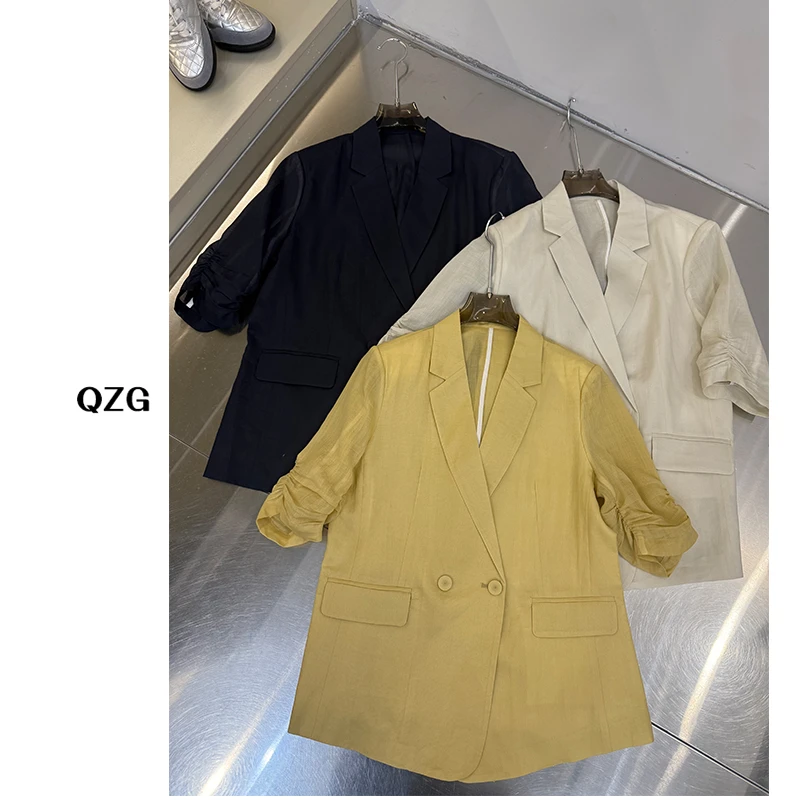 2025夏季新款时尚气质百搭高级大牌显瘦洋气西装西服女