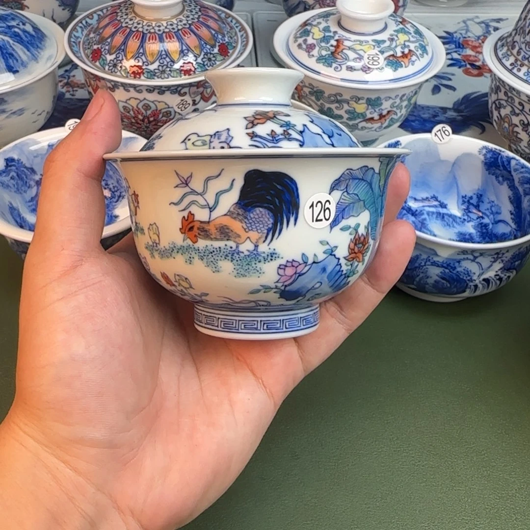 彦祖纯手工手绘茶具126