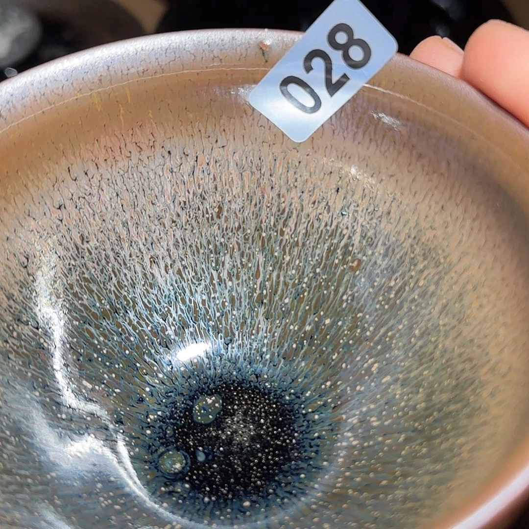 茶盏琢泥窑柴烧开窑
