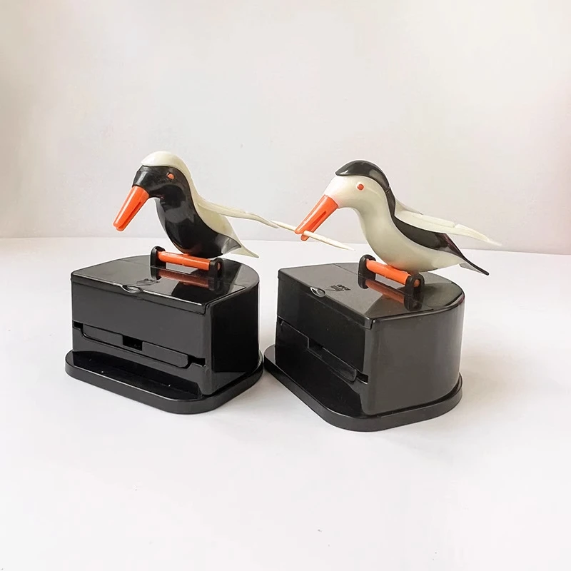 新款牙签盒按压式自动创意个性卡通小鸟牙签罐家用牙签筒家居通用