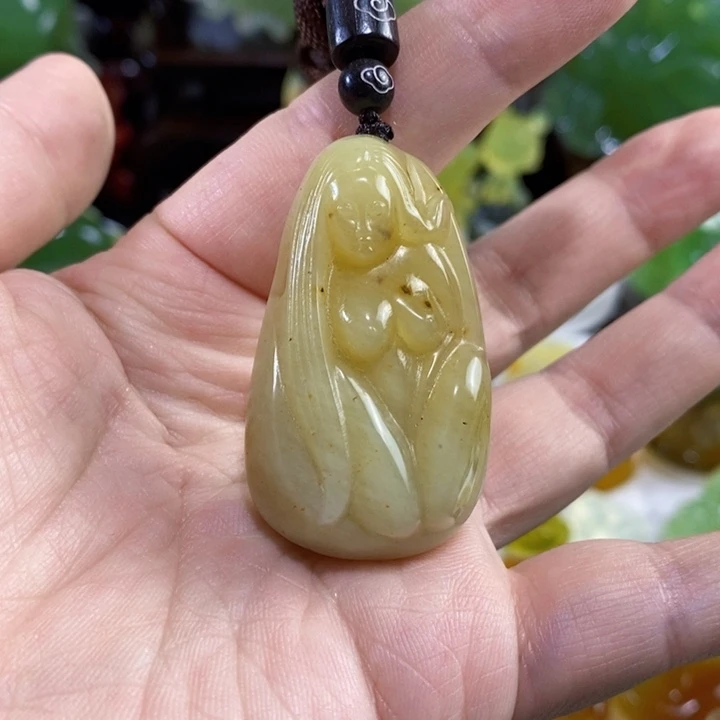 未镶嵌岫玉挂件吊坠