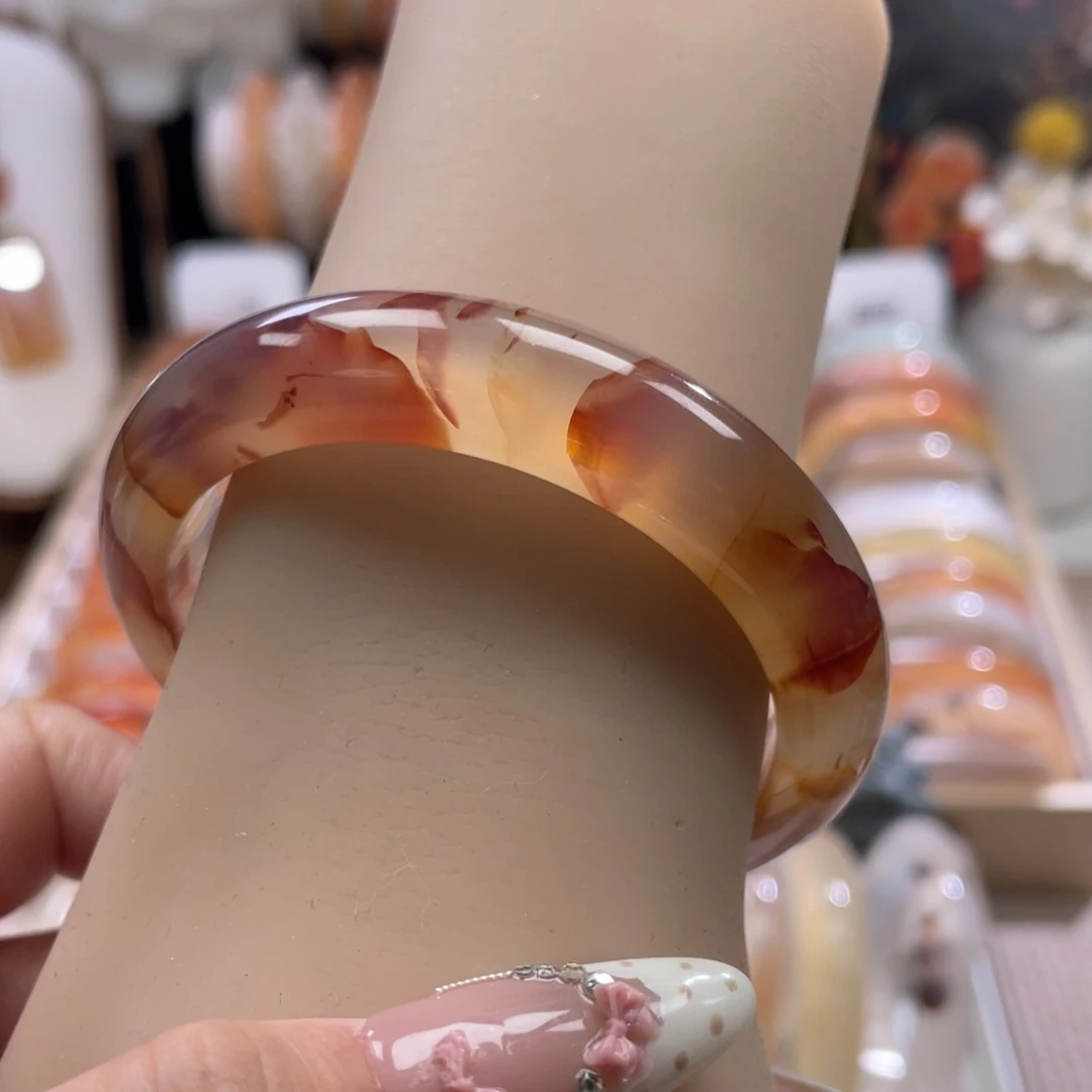 玛瑙/玉髓未镶嵌手镯54.5mm