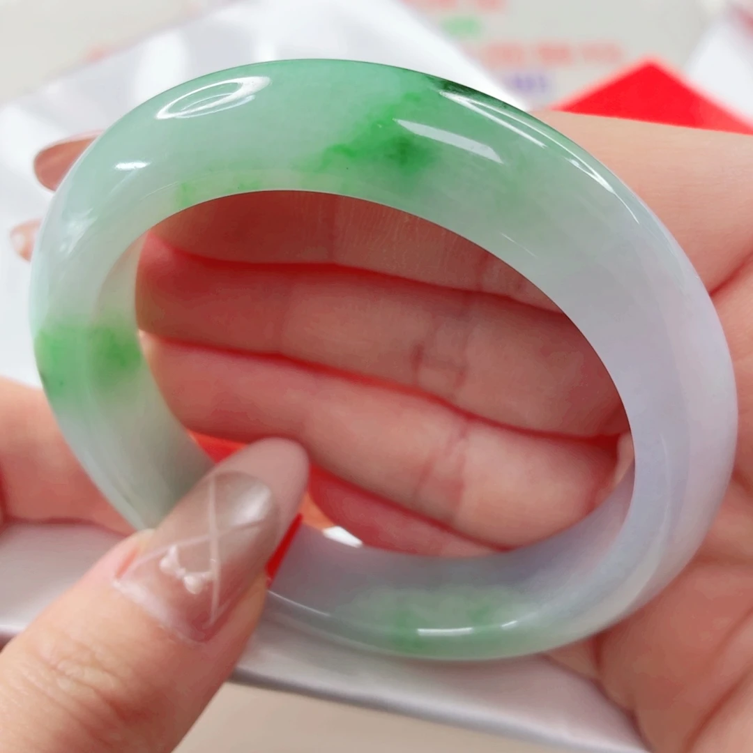 翡翠未镶嵌手镯55.5x561