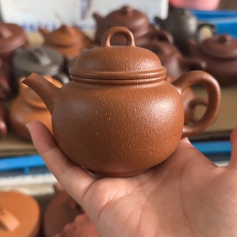 茶壶紫砂金降坡泥180cc