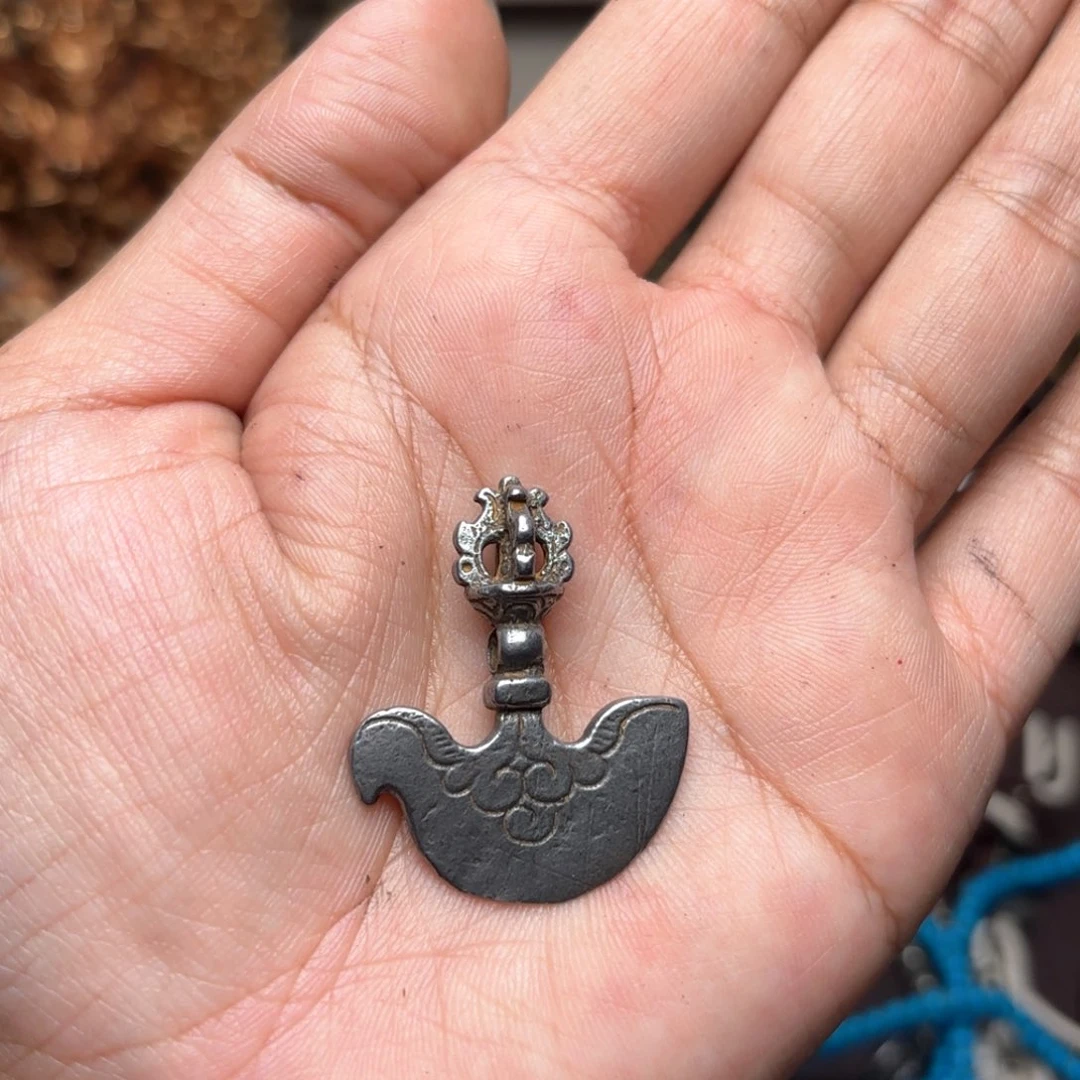 铜星月菩提吊坠项链