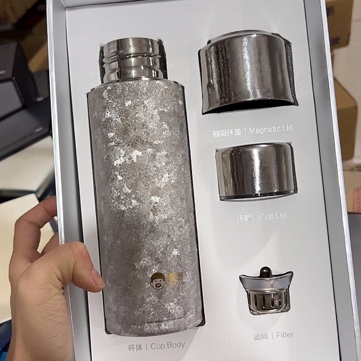 匡迪保温杯纯钛450450白色保温杯