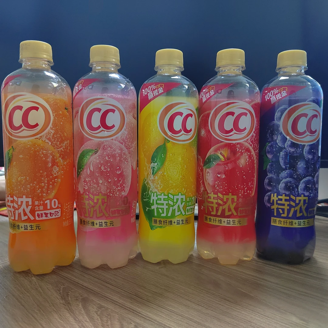 中沃特浓鲜果日记 含气饮品550ml多种口味 4瓶