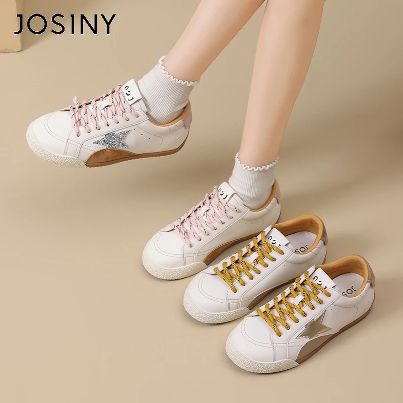 卓诗尼2025秋季新款平底德训鞋运动鞋厚底德训鞋女生棕色靴子