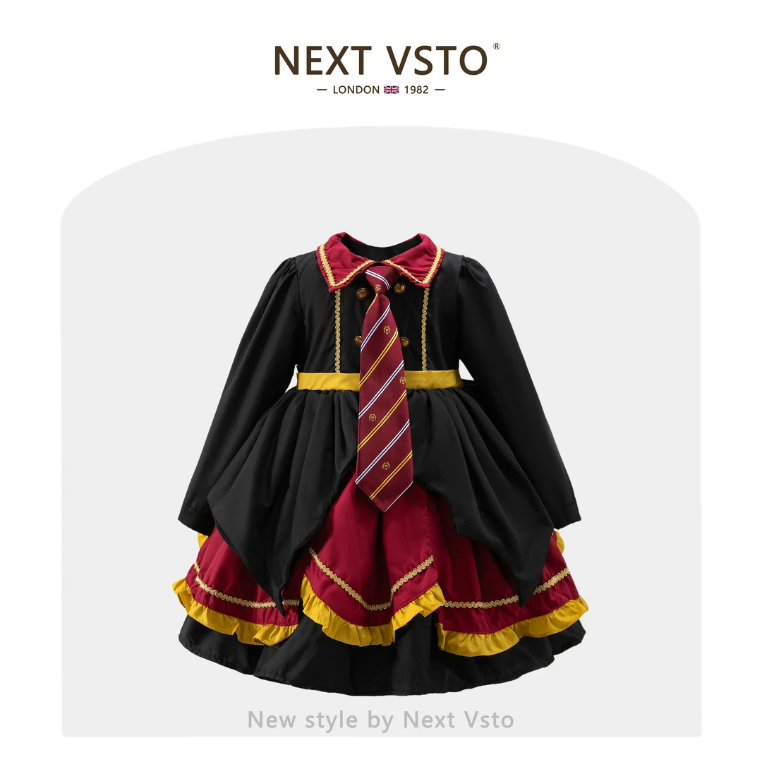 英国NEXT VSTO女童哈利波特公主裙万圣节小女孩洛丽塔礼服蓬蓬裙