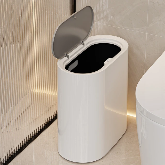 窄缝垃圾桶家用2025新款大容量带盖客厅厨房卧室卫生间厕所卫生桶