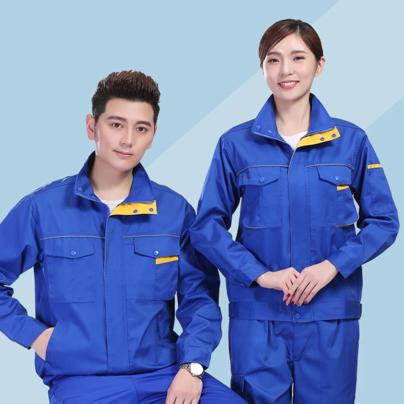 耐磨加厚长袖工作服男装上衣套装汽修服电工厂工地冬季正规工服