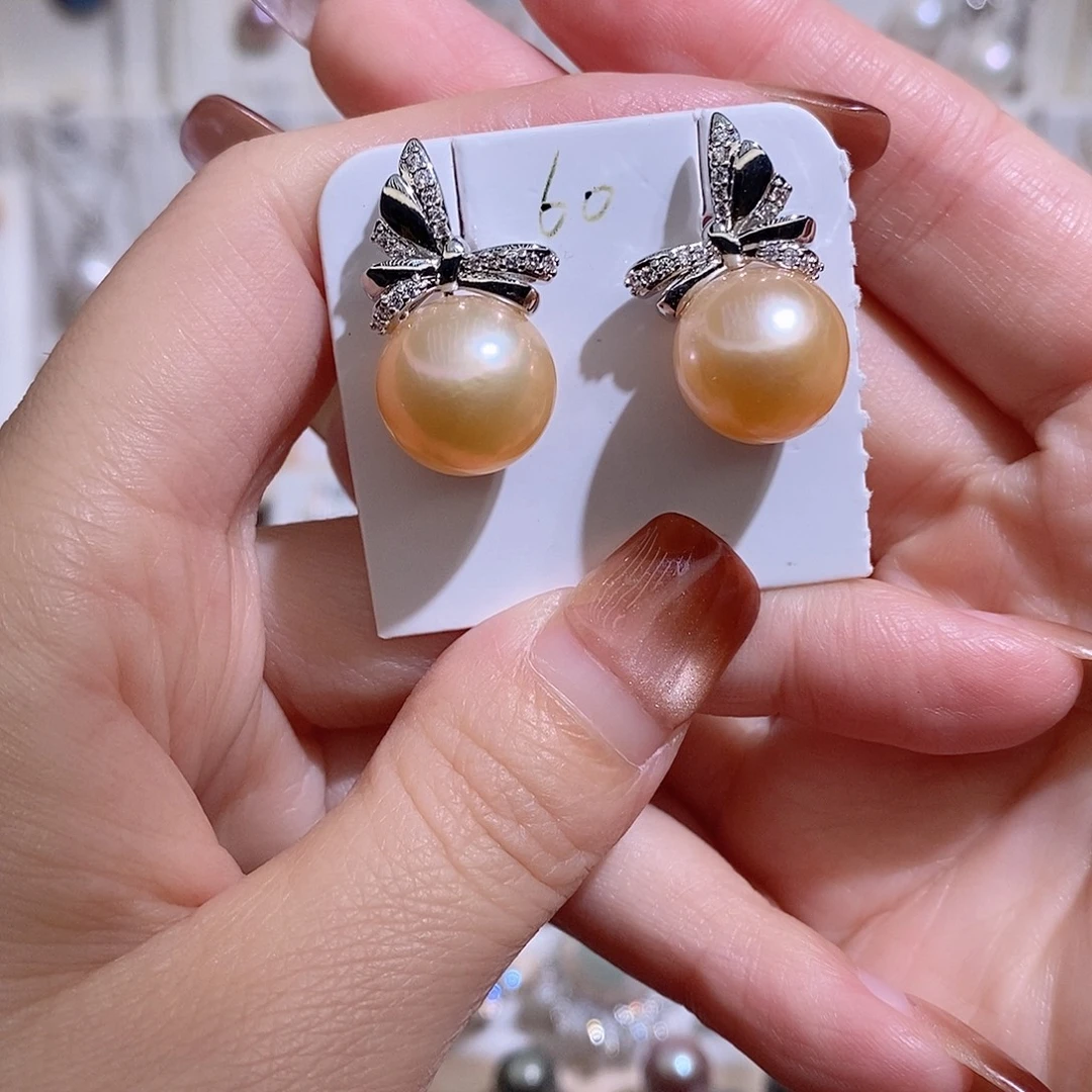 淡水珍珠耳饰未镶嵌w12.5