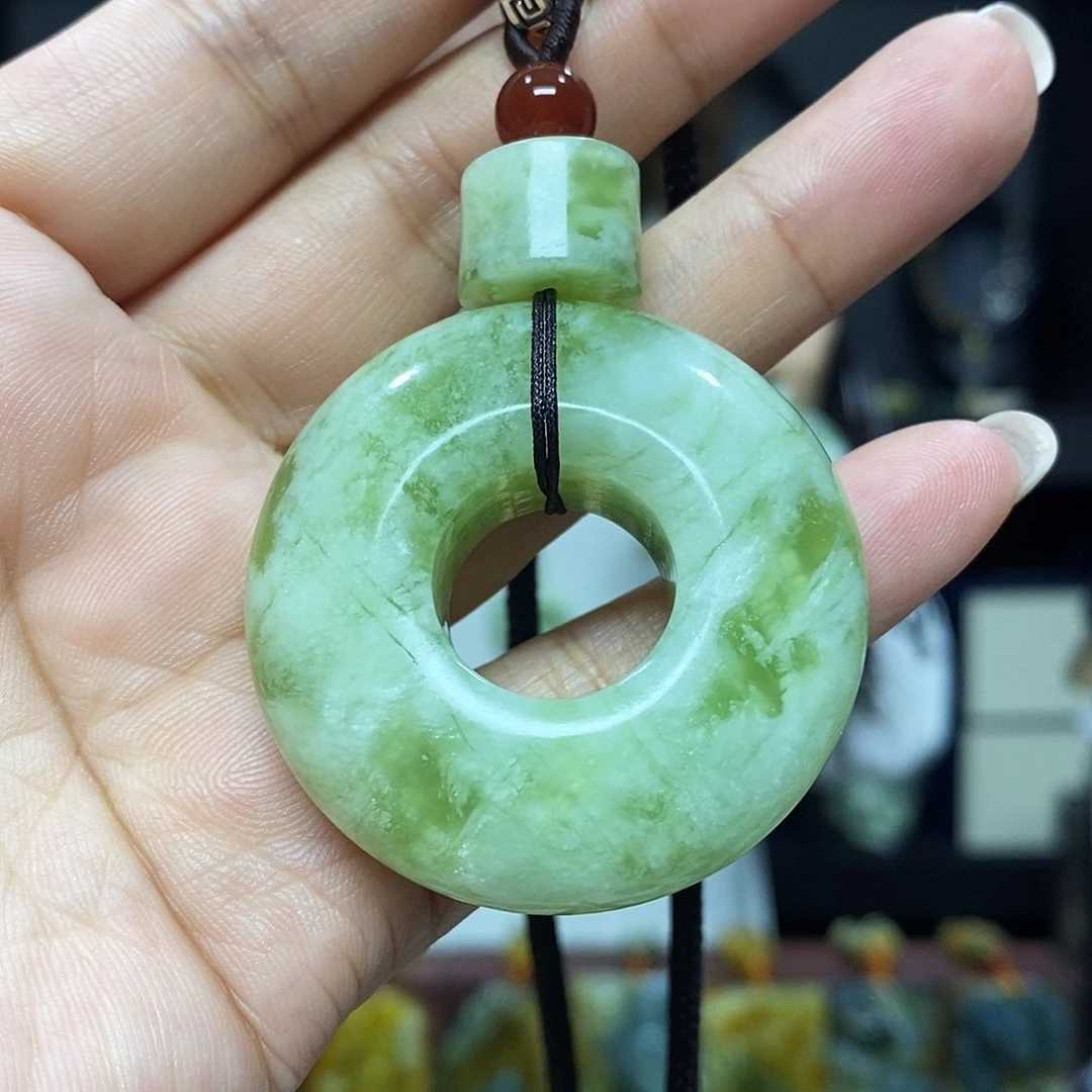 未镶嵌岫玉挂件吊坠项链