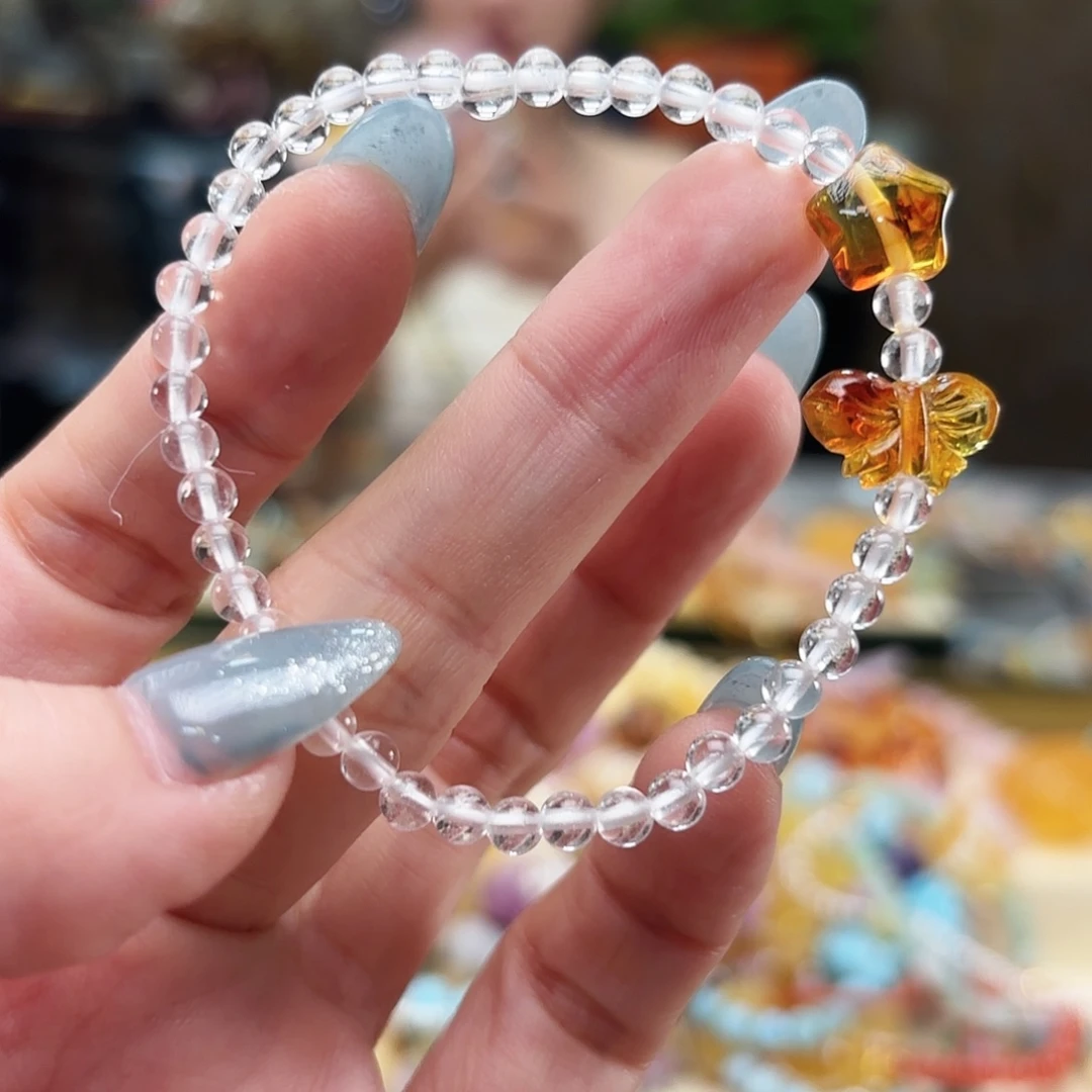 未镶嵌琥珀手链琥珀