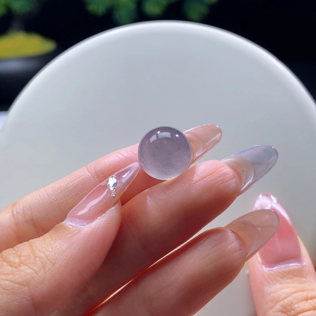 颈饰未镶嵌翡翠翡翠黑杠圆珠13.34mm