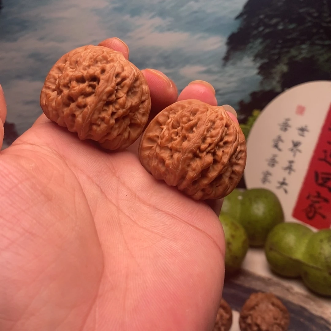 吊坠文玩核桃41全品平谷凹底