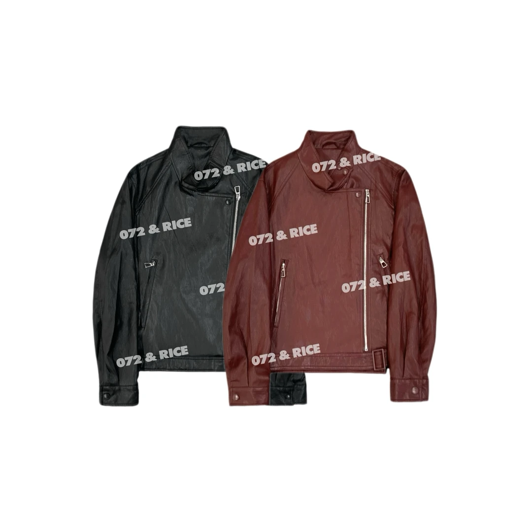 072 & RICE【伯爵红茶】秋季休闲立领长袖蛋白皮外套 N-32GC6178