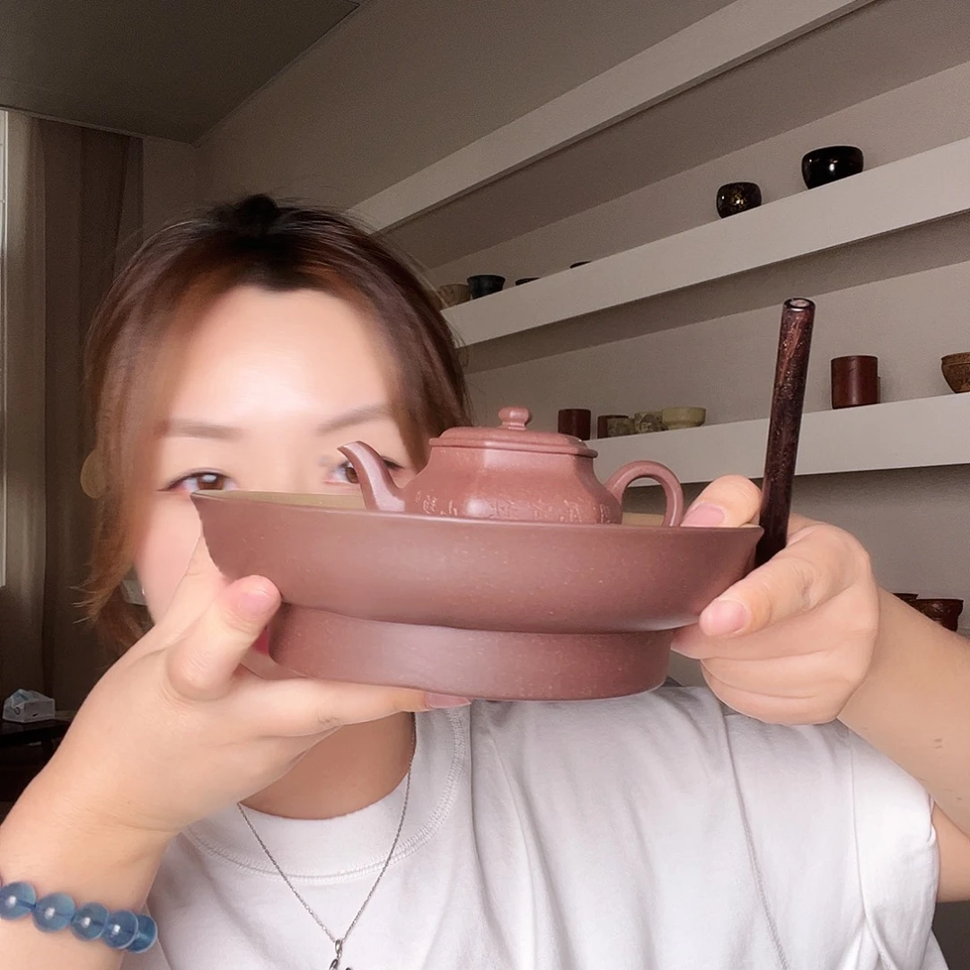茶杯紫砂我****落紫砂壶承