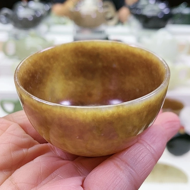 未镶嵌和田玉挂件茶杯65m l