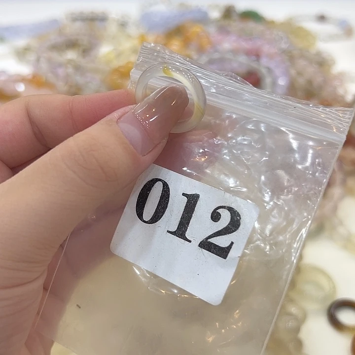 合金戒指玛瑙/玉髓12港12