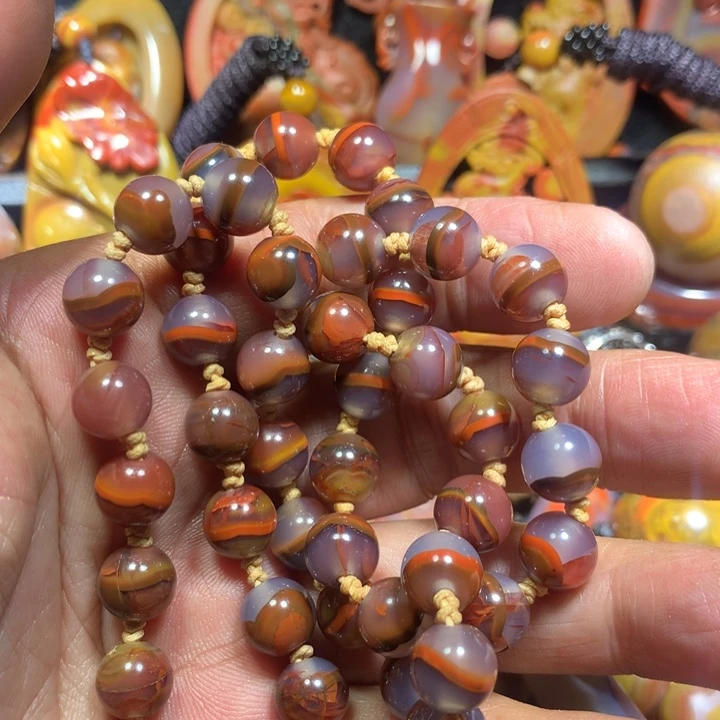 玛瑙/玉髓颈饰未镶嵌过**烟