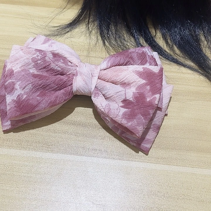 铁合金布艺蝴蝶结发夹