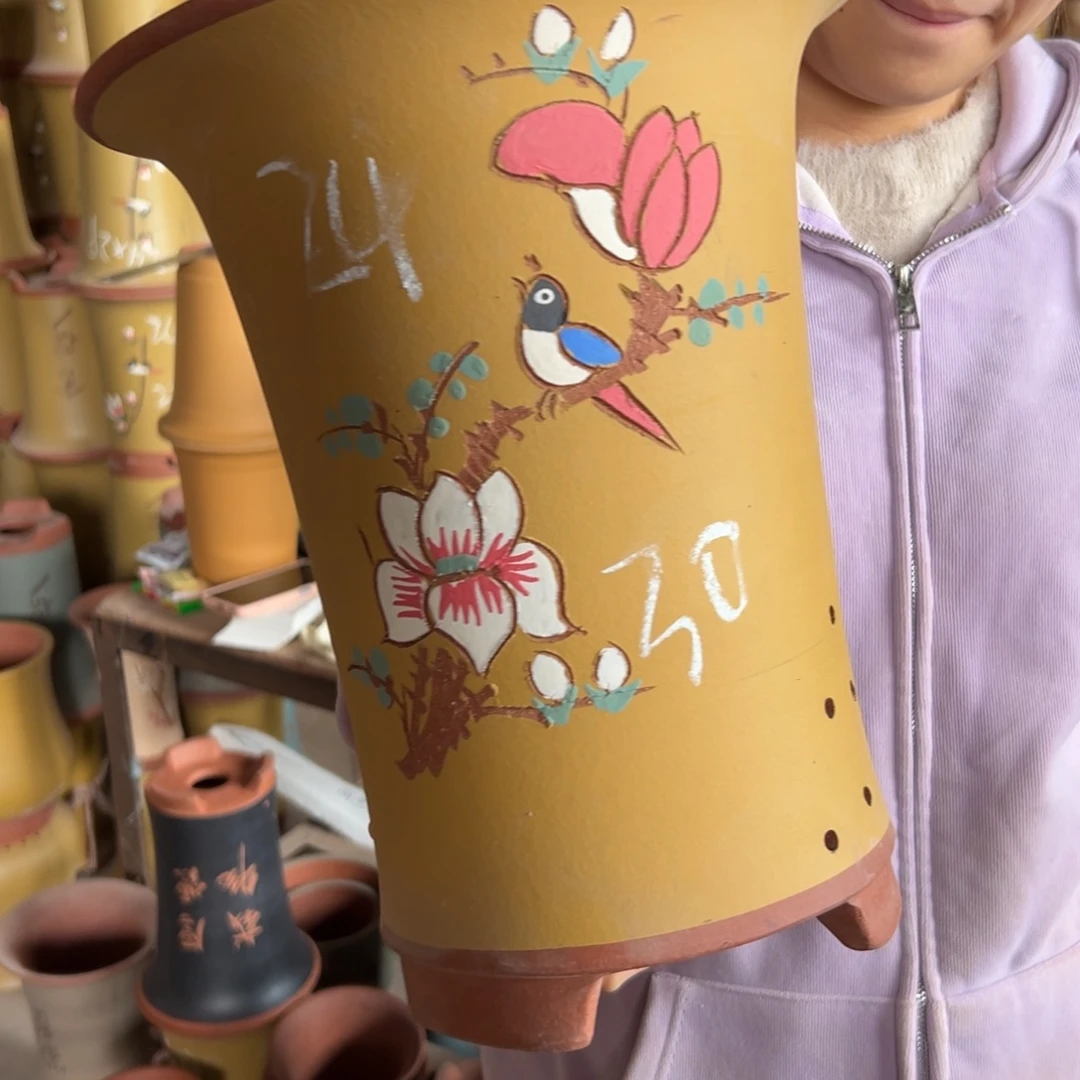 宜兴川阁紫砂花盆单个