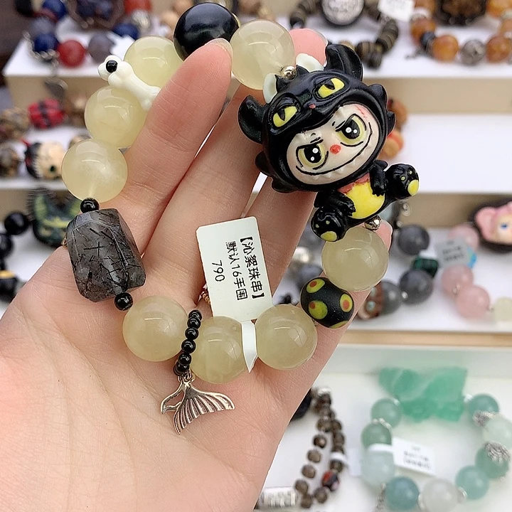 非金属无牙仔拉布布手串