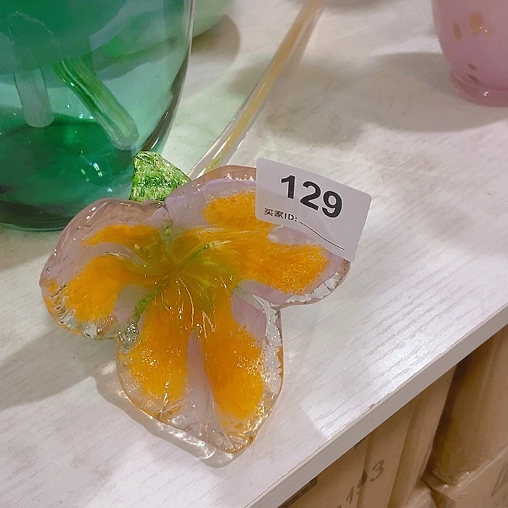 无铅玻璃琉璃花高40口9