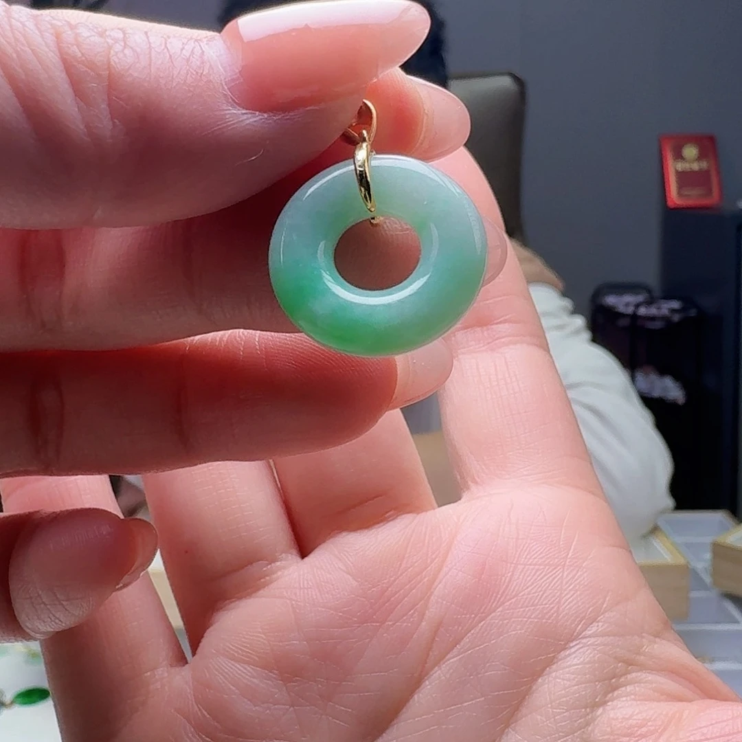 翡翠吊坠(不含链)银S925镶嵌多样性发货其一