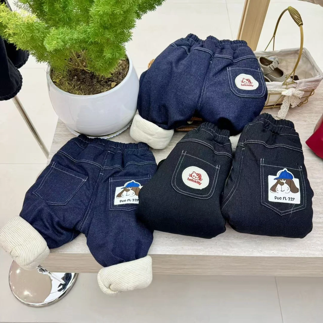 【娟姐自制】小童一条过冬牛仔棉裤F-692811/2