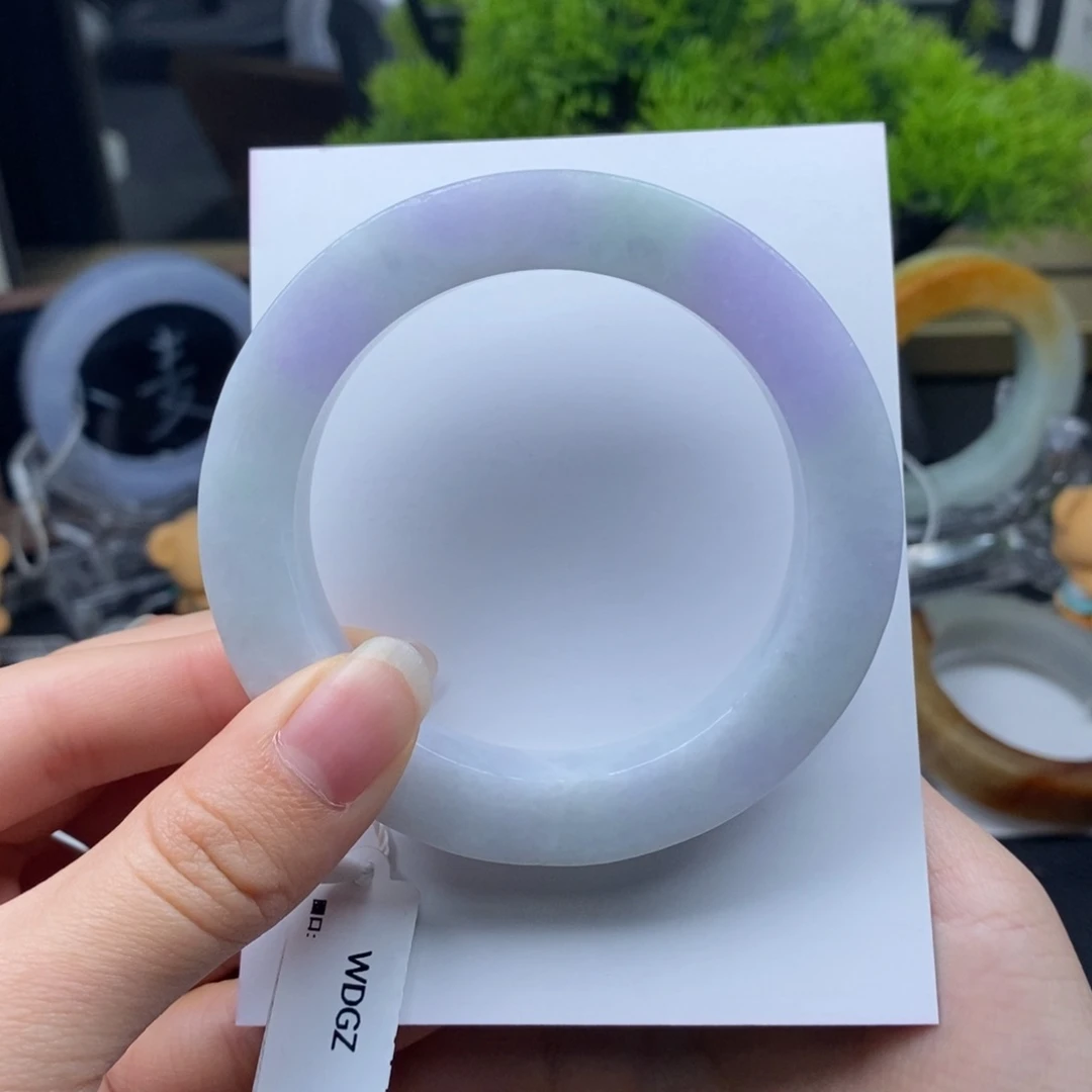 未镶嵌手镯定制翡翠糖果色正圈